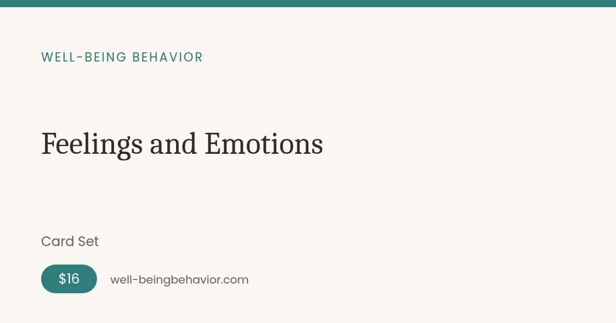 Feelings and Emotions, shown as it looks in the app
